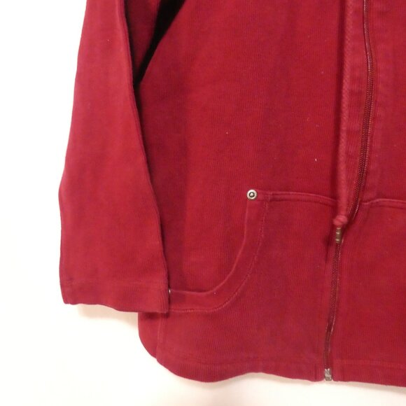 LIZ CLAIBORNE - Lizwear Jeans - Petite | P2P 20 inches | Knit Zip-Up Hoodie - Picture 7 of 15